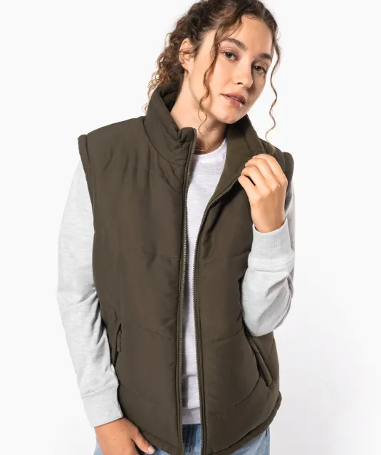 K6118 - Met fleece gevoerde bodywarmer Black