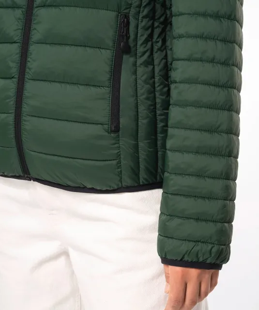 K6111 - Ladies' lightweight hooded padded jacket Black