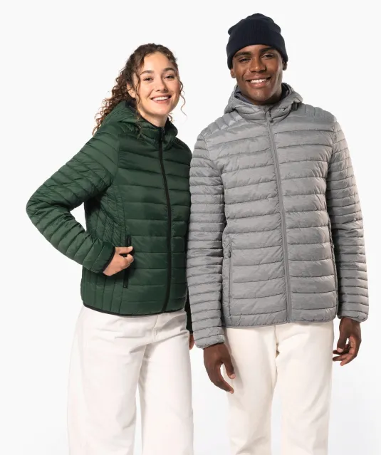 K6111 - Ladies' lightweight hooded padded jacket Black
