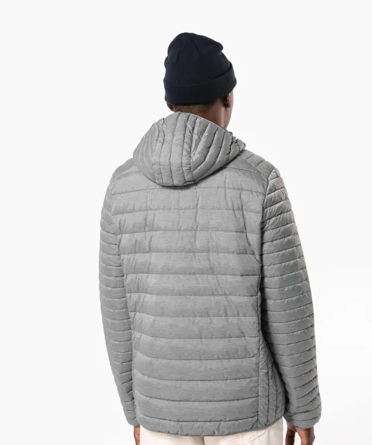 K6110 - Men's lightweight hooded padded jacket Black