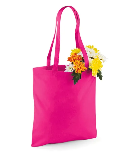 W101 - Shopper bag long handles Natural
