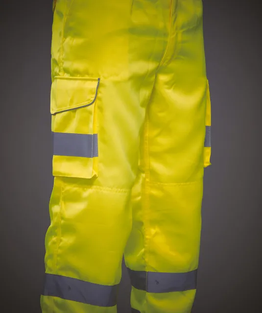 YHV018T - Hi-Vis cargo broek Hi Vis Orange