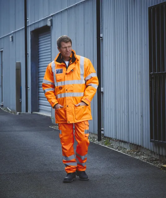 YHV018T - Hi-Vis cargo broek Hi Vis Orange