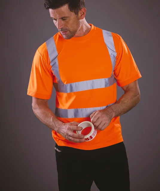 YHVJ410 - Signalisatie T-shirt met korte mouwen Hi Vis Orange