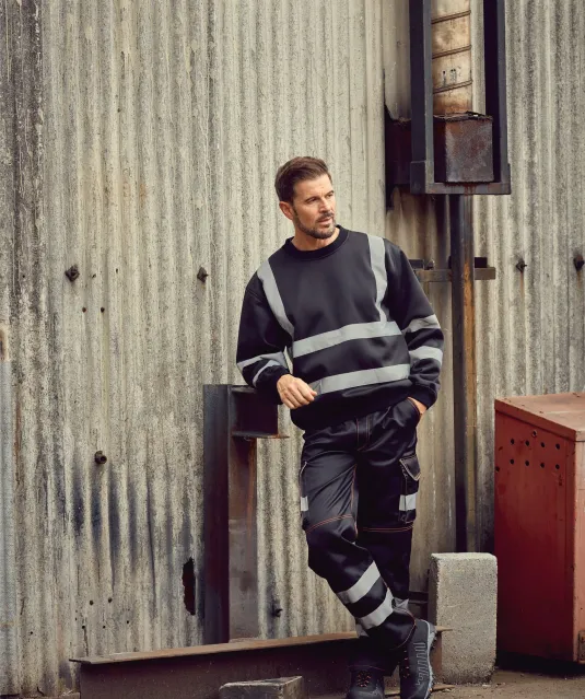 YHVJ510 - Veiligheids Sweater Hi Vis Orange