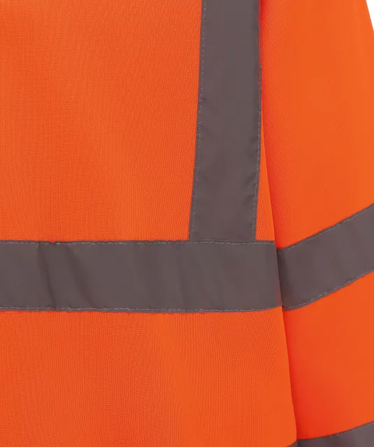 YHVK06 - Veiligheidsweater met 1/4 rits Hi Vis Orange