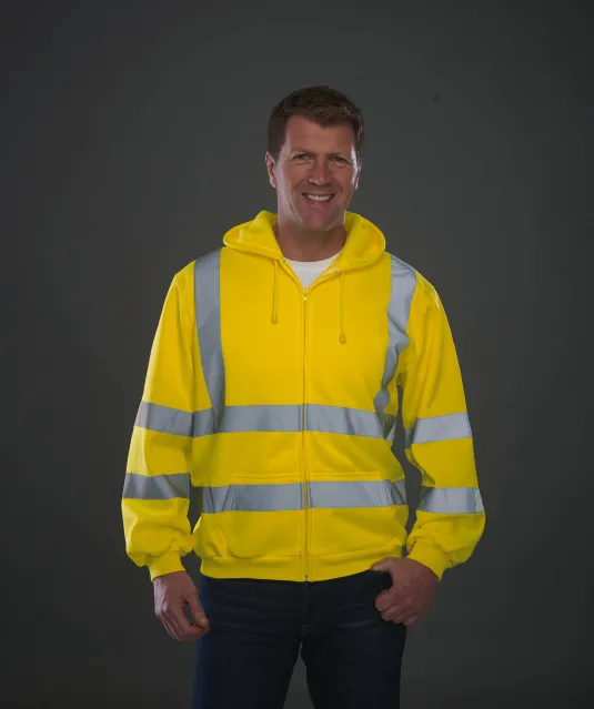 YHVK07 - Veiligheidssweatervest met capuchon Black