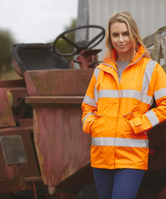 YHVP189 - Hi-Vis ladies' executive jacket Hi Vis Orange