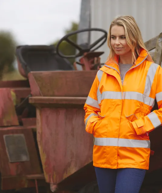 YHVP189 - Hi-Vis ladies' executive jacket Hi Vis Orange