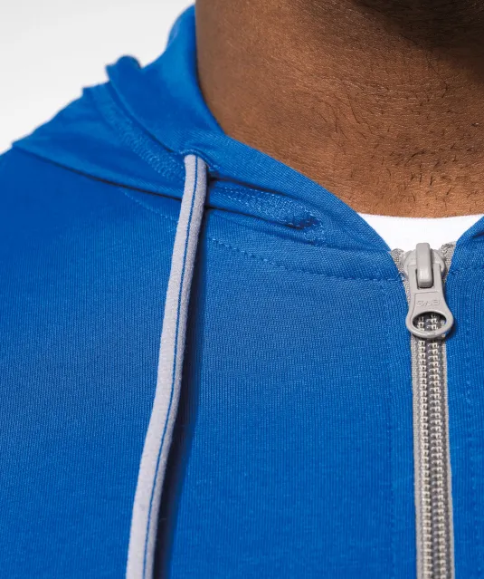 K438 - Licht katoenen sweatvest met capuchon Black