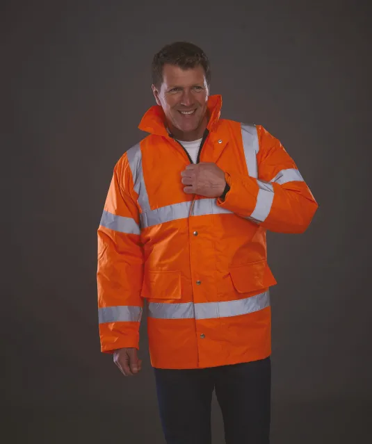 YHVP300 - Klassieke veiligheidsparka voor snelweg Hi Vis Orange