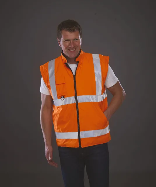 YHVP711 - Multifunctionele 7-in-1 jacks veiliheidsparka Hi Vis Orange