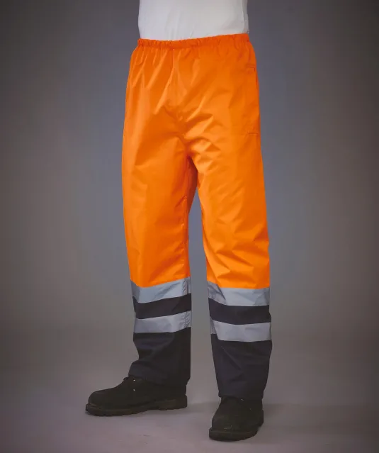 YHVS46 - Hi vis waterdichte overbroek Hi Vis Orange