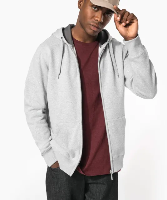 K444 - Sweatvest met capuchon White