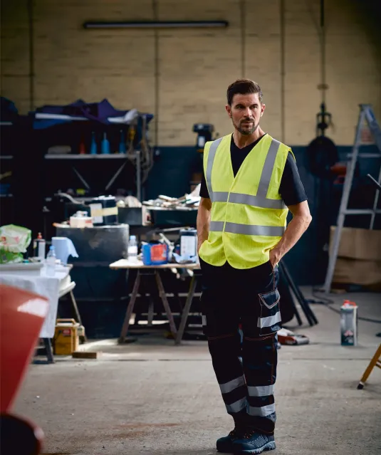 YHVW100ASFR - High Vis, Anti-Statisch en vlamvertragend hesje Hi Vis Orange