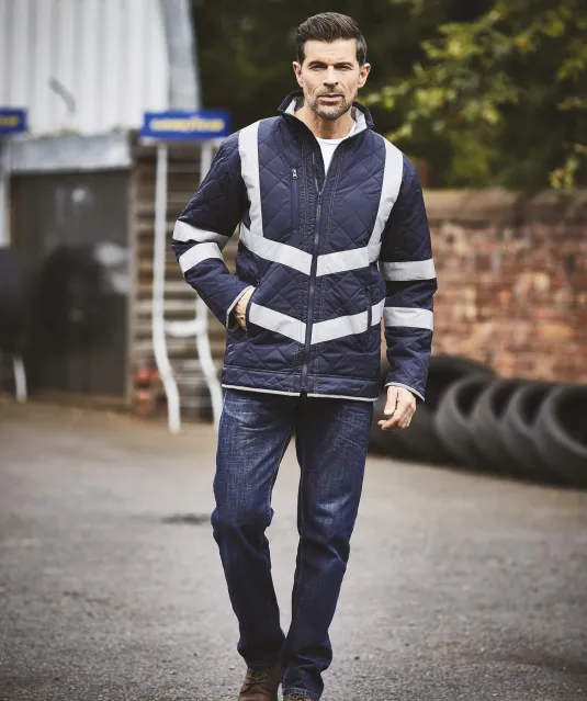 YHVW706 - Kensington - Hi-Vis jas Black