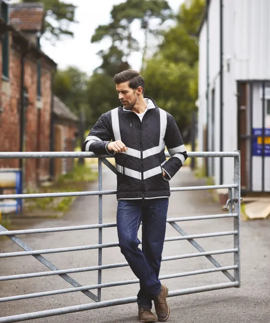 YHVW706 - Kensington - Hi-Vis jas Black