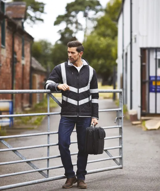 YHVW706 - Kensington - Hi-Vis jas Black