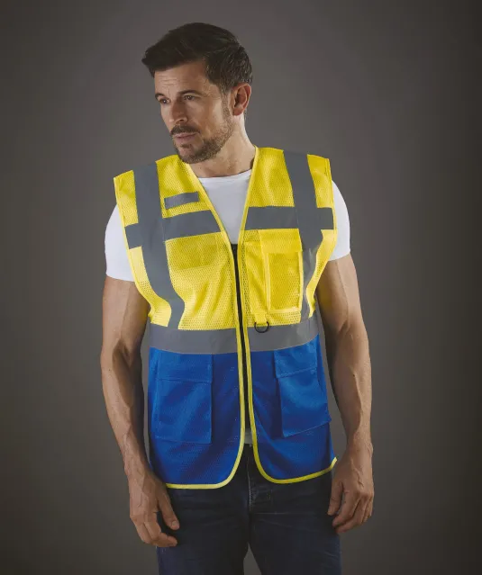 YHVW820 - Top Cool -hoge zichtbaarheid hesje Hi Vis Yellow