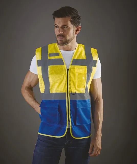 YHVW820 - Top Cool -hoge zichtbaarheid hesje Hi Vis Yellow