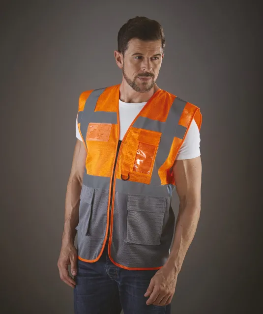 YHVW820 - Top Cool -hoge zichtbaarheid hesje Hi Vis Yellow