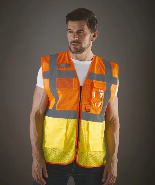 YHVW820 - Top Cool -hoge zichtbaarheid hesje Hi Vis Yellow
