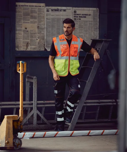 YHVW820 - Top Cool -hoge zichtbaarheid hesje Hi Vis Yellow