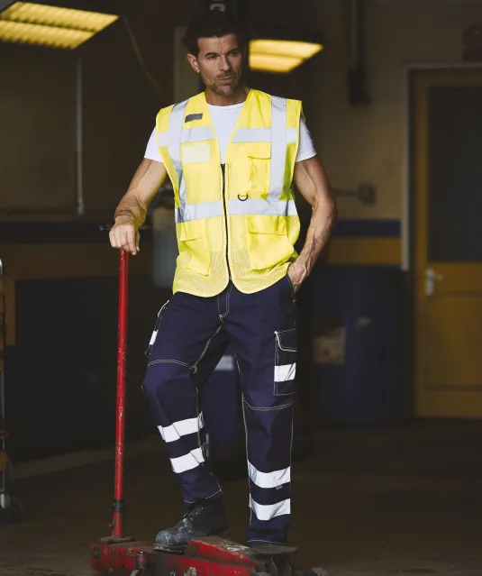 YHVW820 - Top Cool -hoge zichtbaarheid hesje Hi Vis Yellow