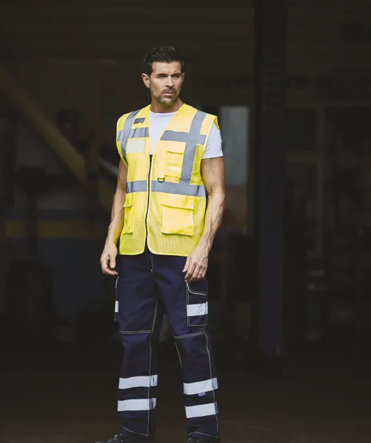 YHVW820 - Top Cool -hoge zichtbaarheid hesje Hi Vis Yellow