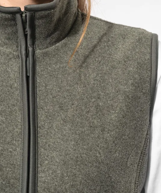 K906 - Bodywarmer van microfleece dames Natural