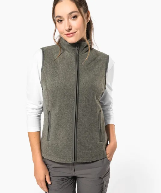 K906 - Bodywarmer van microfleece dames Natural