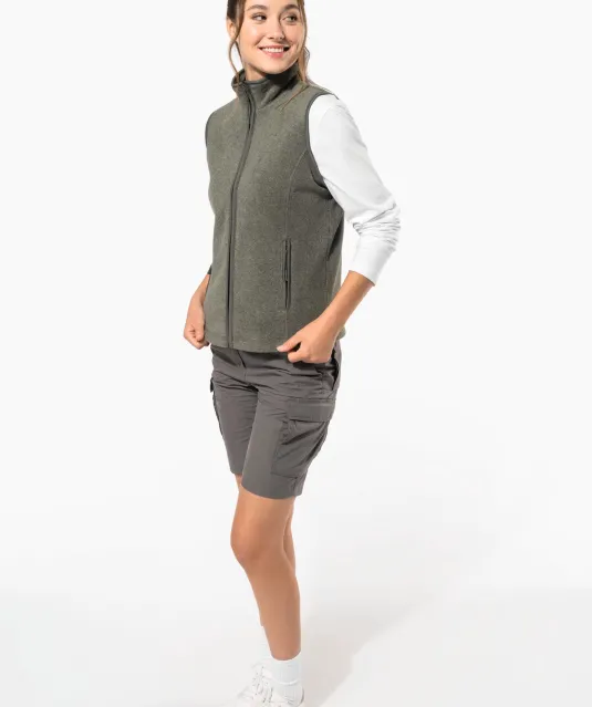 K906 - Bodywarmer van microfleece dames Natural