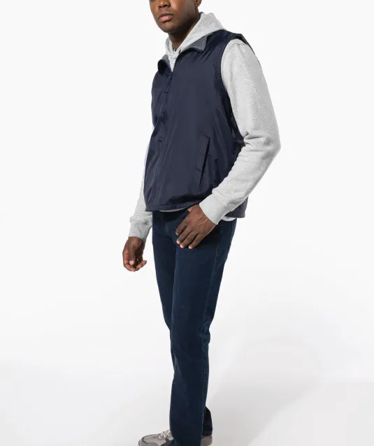K679 - Met fleece gevoerde bodywarmer unisex Black / Grey
