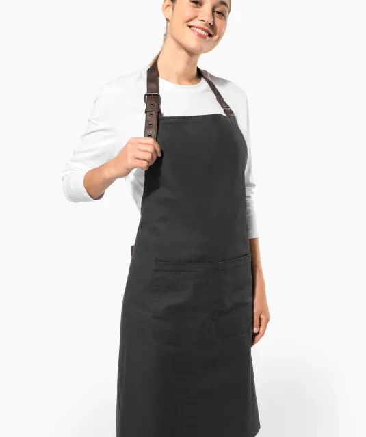 K8003 - Vintage schort Vintage Charcoal