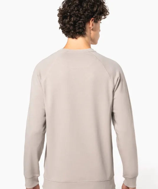 K480 - Herensweater BIO ronde hals raglanmouwen French Navy Heather