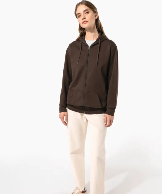 K479 - Sweatvest met capuchon Black