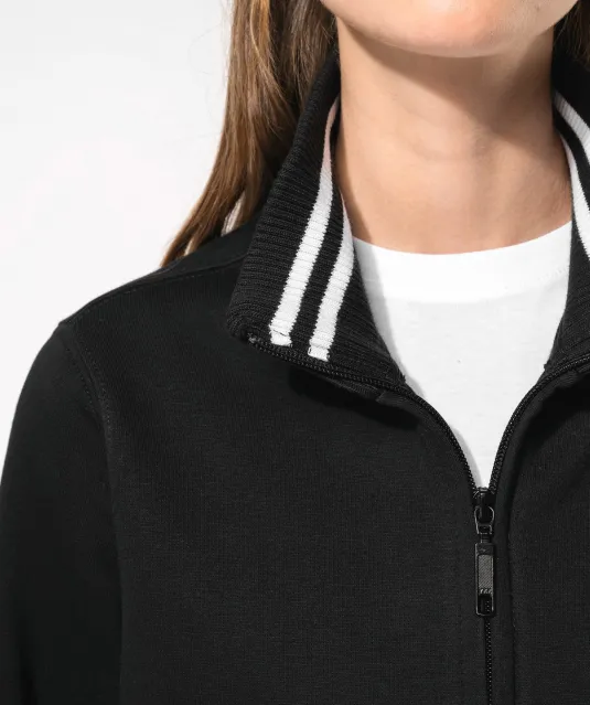 K457 - Damessweater met rits Black