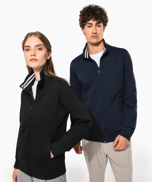 K456 - Herensweater met rits Black