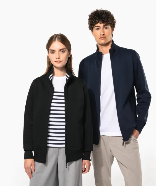 K456 - Herensweater met rits Black