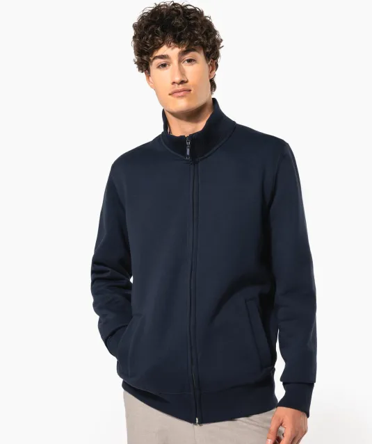 K456 - Herensweater met rits Black