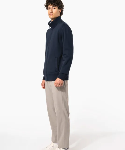 K456 - Herensweater met rits Black