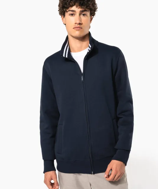 K456 - Herensweater met rits Black