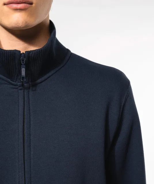 K456 - Herensweater met rits Black