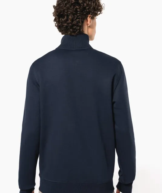 K456 - Herensweater met rits Black