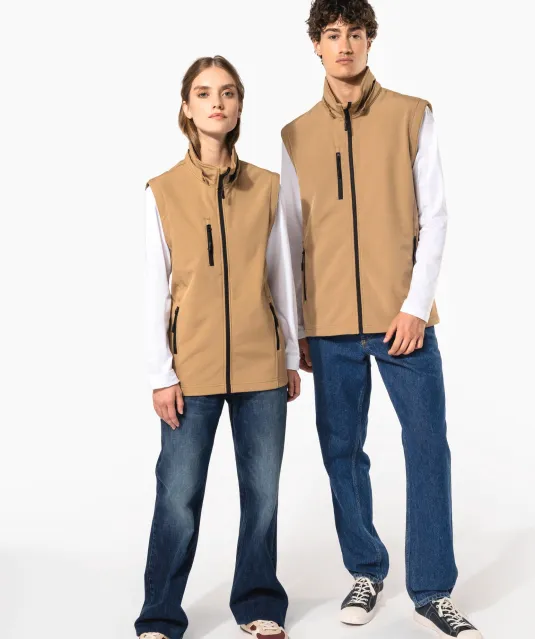 K422 - 3-laags uniseks softshelljas met afneembare capuchon en mouwen Black