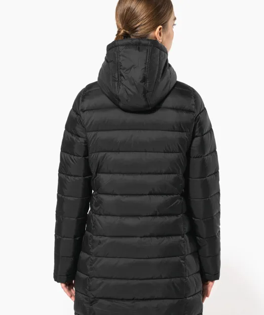 K6129 - Lichte damesparka met capuchon Black