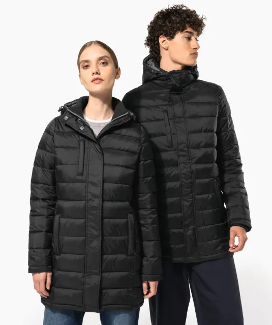 K6129 - Lichte damesparka met capuchon Black