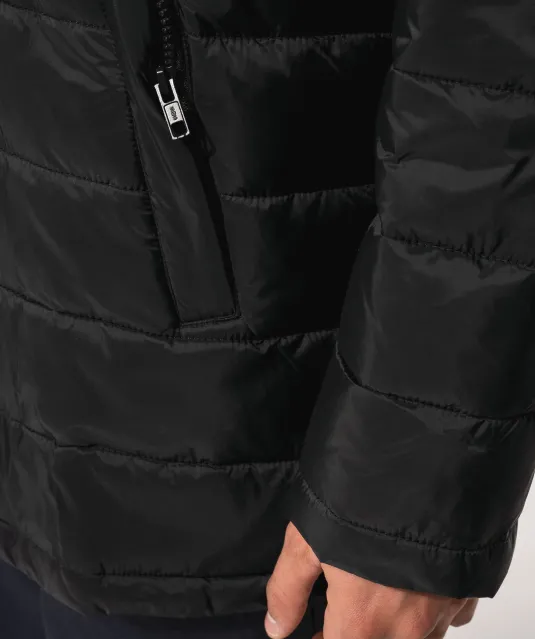 K6128 - Lichte herenparka met capuchon Black