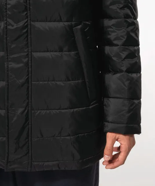 K6128 - Lichte herenparka met capuchon Black