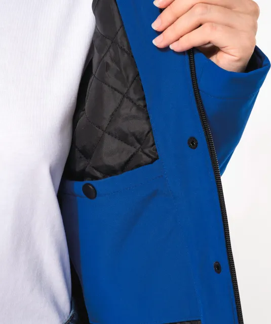 K651 - Gewatteerde softshell damesparka met capuchon Black